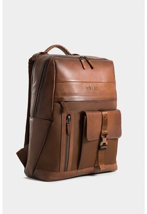 Morral árida De Cuero Y Lona Para Hombre Multifuncional Morral árida De Cuero Y Lona Para Hombre Multifuncional Miel VÉLEZ