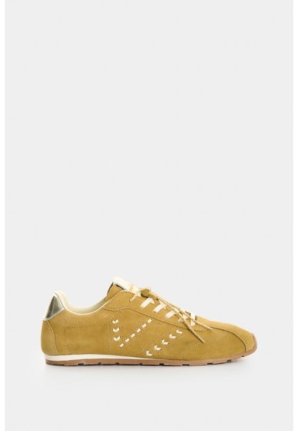 Sneaker De Cuero Carnaza Para Mujer Savanna Stitch Sneaker De Cuero Carnaza Para Mujer Savanna Stitch Verde Oliva 40 VÉLEZ