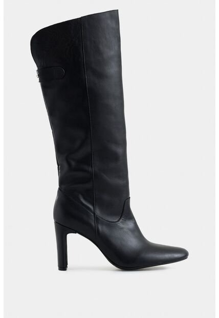 Botas Bianca De Cuero Para Mujer Caña Alta Botas Bianca De Cuero Para Mujer Caña Alta Negro 39 Vélez