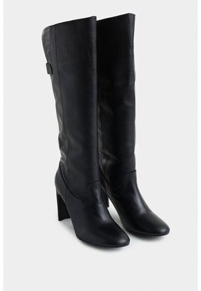 Botas Bianca De Cuero Para Mujer Caña Alta Botas Bianca De Cuero Para Mujer Caña Alta Negro 39 Vélez