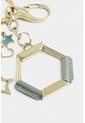 Llavero Hexagonal Zamak Y Cuero Para Mujer Charms Resina Llavero Hexagonal Zamak Y Cuero Para Mujer Charms Resina Agua Marina VÉLEZ de Vélez
