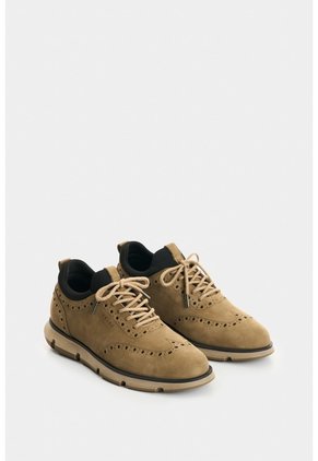 Zapatos Cordón Apolo De Cuero Para Hombre Detalles Deportivos Zapatos Cordón Apolo De Cuero Para Hombre Detalles Deportivos Kaky 44 VÉLEZ