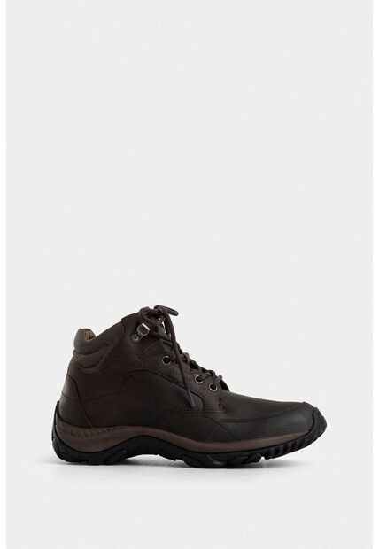 Botas Zoom Outdoor De Cuero Rústico Para Hombre Suela Tractorada Miel