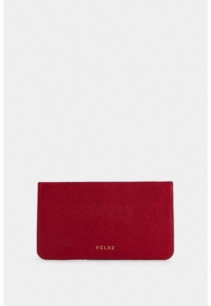 Porta Tarjetas Ava De Cuero Para Mujer Detalle Jacquard Porta Tarjetas Ava De Cuero Para Mujer Detalle Jacquard Rojo VÉLEZ