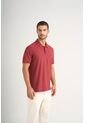 Polo Para Hombre Semi Fit Detalle Jacquard Polo Para Hombre Semi Fit Detalle Jacquard Vinotinto XS VÉLEZ de Vélez