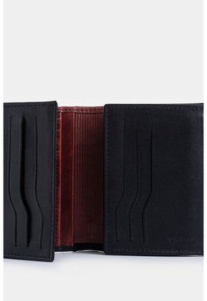 Billetera De Cuero Creta Vertical Negro Billetera De Cuero Creta Vertical Negro VÉLEZ