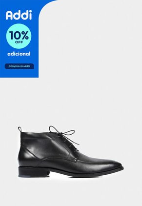 Botas Office De Cuero Para Hombre Cortes Básicos Negro Botas Office De Cuero Para Hombre Cortes Básicos Negro 45 VÉLEZ