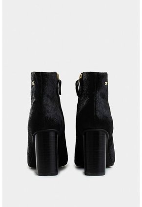 Botines Agata De Cuero Pelo Para Mujer Silueta Punta Botines Agata De Cuero Pelo Para Mujer Silueta Punta Negro 35 Vélez