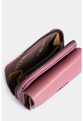 Monedero Tropical De Cuero Para Mujer Broche Y Cremallera Monedero Tropical De Cuero Para Mujer Broche Y Cremallera Mora Vélez