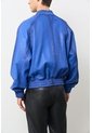 Chaqueta Bomber En Cuero Texturizado Para Hombre Calypso Chaqueta Bomber En Cuero Texturizado Para Hombre Calypso Azul XL VÉLEZ de Vélez