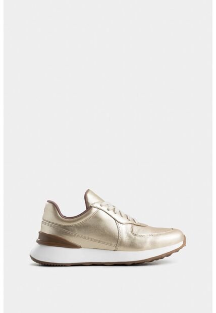 Tenis Jacinto De Cuero Para Mujer Acabado Folia Tenis Jacinto De Cuero Para Mujer Acabado Folia Dorado 41 Vélez