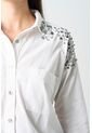 Camisa Manga Larga Antares Para Mujer Cristales Camisa Manga Larga Antares Para Mujer Cristales Blanco S VÉLEZ de Vélez