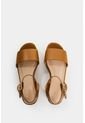 Sandalia Plataforma De Cuero Para Mujer Soren Sandalia Plataforma De Cuero Para Mujer Soren Miel 41 VÉLEZ de Vélez