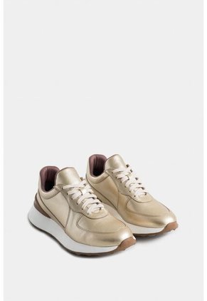 Tenis Jacinto De Cuero Para Mujer Acabado Folia Tenis Jacinto De Cuero Para Mujer Acabado Folia Dorado 41 Vélez