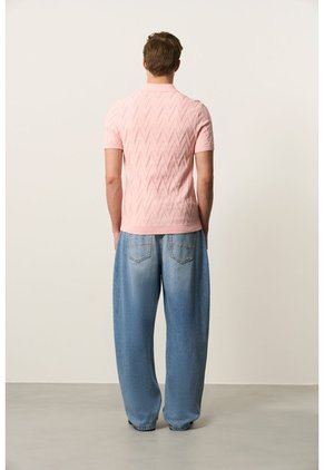 Polo Manga Corta Tejuda Para Hombre Cienaga Polo Manga Corta Tejuda Para Hombre Cienaga Rosado XL VÉLEZ