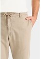 Pantalón Chino Regular Fit De Lino Para Hombre Casual Pantalón Chino Regular Fit De Lino Para Hombre Casual Arena 34 VÉLEZ de Vélez
