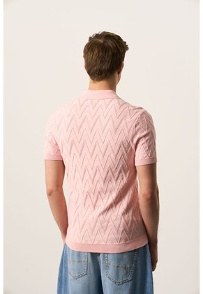 Polo Manga Corta Tejuda Para Hombre Cienaga Polo Manga Corta Tejuda Para Hombre Cienaga Rosado XL VÉLEZ
