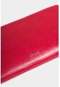 Porta Chequera Angola De Cuero Para Mujer Brillo Natural Porta Chequera Angola De Cuero Para Mujer Brillo Natural Rojo VÉLEZ de Vélez