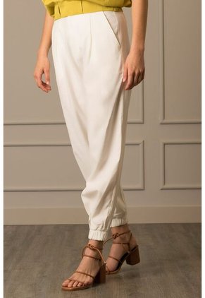 Pantalón Baggy Trébol Para Mujer Tiro Alto Pantalón Baggy Trébol Para Mujer Tiro Alto Blanco 10 Vélez