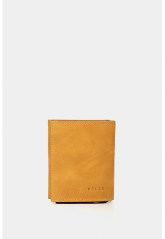 Porta Documentos De Cuero Tecnológico Porta Documentos De Cuero Tecnológico Mostaza VÉLEZ Vélez