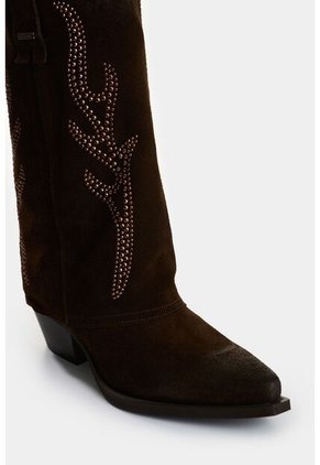 Botas De Cuero Gamuzado Para Mujer Hazel Botas De Cuero Gamuzado Para Mujer Hazel Cafe 40 VÉLEZ