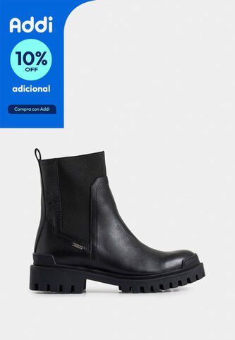 Botines Caltha 2.0 De Cuero Para Mujer Tractorados Botines Caltha 2.0 De Cuero Para Mujer Tractorados Negro 35 VÉLEZ Vélez