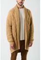 Cardigan Acanalado Para Hombre Selva Cardigan Acanalado Para Hombre Selva Miel XL VÉLEZ de Vélez