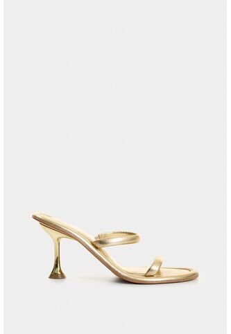 Sandalia Tacón De Cuero Folia Para Mujer Radiant Sandalia Tacón De Cuero Folia Para Mujer Radiant Dorado 39 VÉLEZ Vélez
