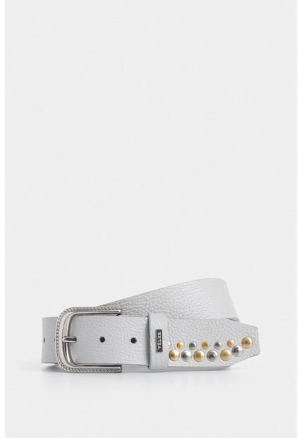 Cinturón Unifaz Perla De Cuero Para Mujer Taches Cinturón Unifaz Perla De Cuero Para Mujer Taches Gris L Vélez