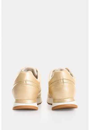 Tenis De Cuero Con Detalle Grabado Para Mujer Tropical 2 Tenis De Cuero Con Detalle Grabado Para Mujer Tropical 2 Dorado 35 VÉLEZ