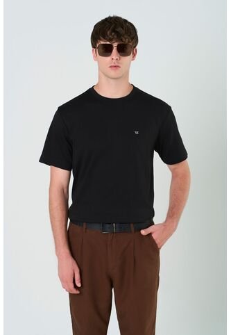 Camiseta Manga Corta Lerici Para Hombre Semi Fitted Camiseta Manga Corta Lerici Para Hombre Semi Fitted Negro XXL VÉLEZ Vélez