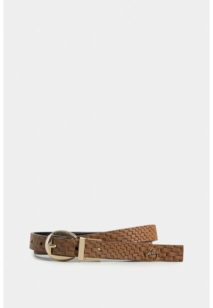 Cinturón Doble Faz Taipei De Cuero Para Mujer Mezcla De Texturas Cinturón Doble Faz Taipei De Cuero Para Mujer Mezcla De Texturas Miel XL VÉLEZ