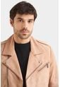 Chaqueta Biker De Gamuza Para Hombre Cremallera Cruzada Chaqueta Biker De Gamuza Para Hombre Cremallera Cruzada Arena L VÉLEZ de Vélez