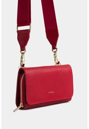 Billetera Palma De Cuero Para Mujer Detalle Jacquard Billetera Palma De Cuero Para Mujer Detalle Jacquard Rojo Vélez