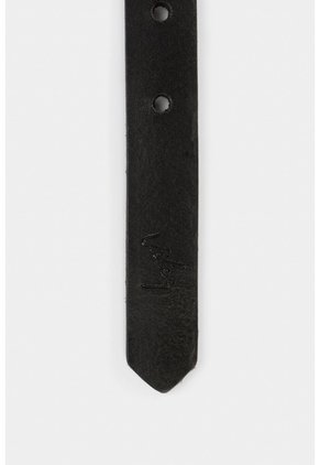 Cinturón Unifaz Coin De Cuero Delgado Negro Cinturón Unifaz Coin De Cuero Delgado Negro S VÉLEZ