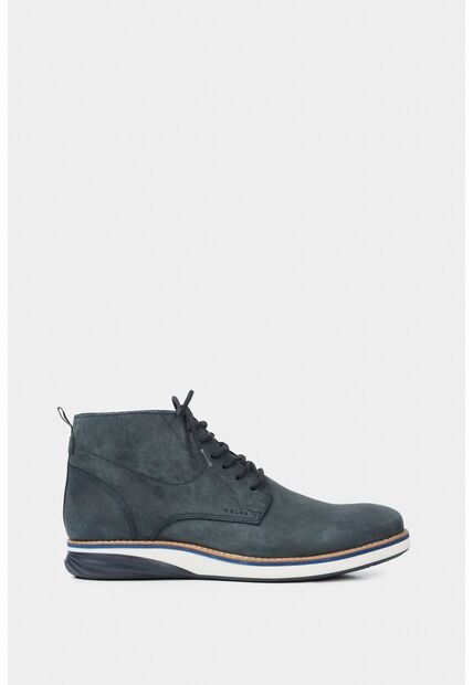 Botas Casual Play De Cuero Para Hombre Efecto Envejecido Azul Botas Casual Play De Cuero Para Hombre Efecto Envejecido Azul 45 VÉLEZ