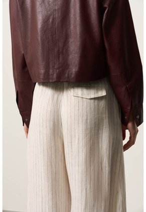 Pantalón Semi Barrel Para Mujer Savia Pantalón Semi Barrel Para Mujer Savia Crema 12 VÉLEZ