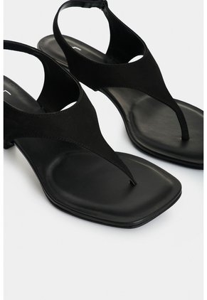 Sandalia Tacón En Cuero Para Mujer Cienaga Sandalia Tacón En Cuero Para Mujer Cienaga Negro 36 VÉLEZ