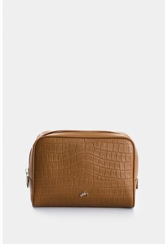 Cosmetiquera Aria De Cuero Para Mujer Detalle Grabado Cosmetiquera Aria De Cuero Para Mujer Detalle Grabado Miel VÉLEZ Vélez