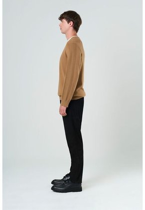 Sweater Tejido En Algodón Para Hombre Manga Ranglan Sweater Tejido En Algodón Para Hombre Manga Ranglan Miel XL VÉLEZ
