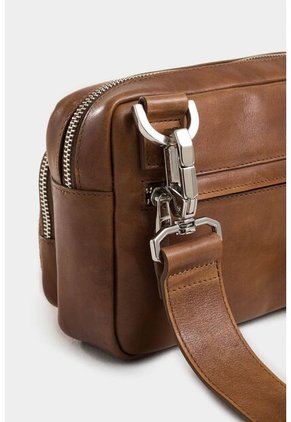 Manos Libres Bright De Cuero Para Hombre Detalle Gamuzado Manos Libres Bright De Cuero Para Hombre Detalle Gamuzado Miel VÉLEZ