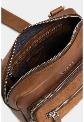 Manos Libres Bright De Cuero Para Hombre Detalle Gamuzado Manos Libres Bright De Cuero Para Hombre Detalle Gamuzado Miel VÉLEZ