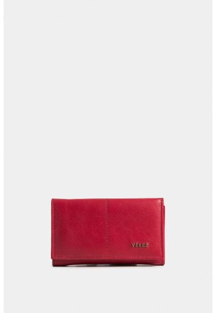 Billetera Plegable Real 3.0 De Cuero Para Mujer Amplia Capacidad Billetera Plegable Real 3.0 De Cuero Para Mujer Amplia Capacidad Rojo VÉLEZ