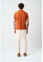 Polo Para Hombre Semi Fit Detalle Jacquard Polo Para Hombre Semi Fit Detalle Jacquard Naranja M VÉLEZ de Vélez
