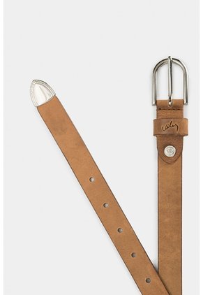 Cinturón Unifaz Hera De Cuero Para Mujer Puntera Metálica Cinturón Unifaz Hera De Cuero Para Mujer Puntera Metálica Miel M VÉLEZ