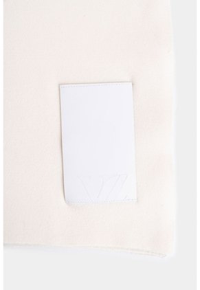 Bufanda Lucca Monocolor Para Hombre Detalle Cuero Bufanda Lucca Monocolor Para Hombre Detalle Cuero Crema XS VÉLEZ