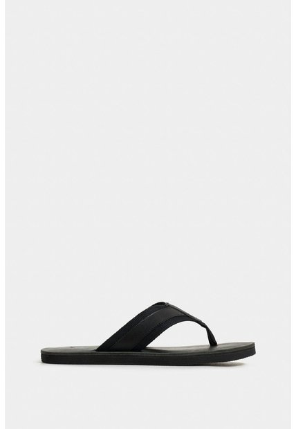 Sandalia Plana Alfil 2 De Cuero Para Hombre Capellada En Reata Sandalia Plana Alfil 2 De Cuero Para Hombre Capellada En Reata Negro 45 VÉLEZ