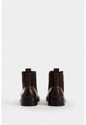 Botas Solar De Cuero Para Hombre Combinación De Texturas Botas Solar De Cuero Para Hombre Combinación De Texturas Cafe 41 VÉLEZ