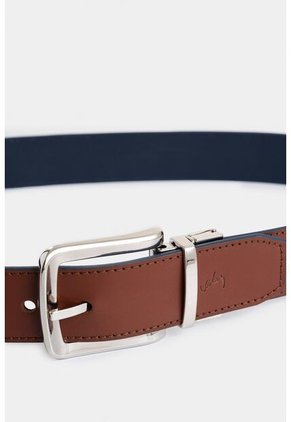 Cinturón Doble Faz Austen De Cuero Para Hombre Costuras Decorativas Bordes Cinturón Doble Faz Austen De Cuero Para Hombre Costuras Decorativas Bordes Miel 40 VÉLEZ
