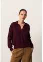 Polo Manga Larga Tejida Para Mujer Ambe Polo Manga Larga Tejida Para Mujer Ambe Vinotinto M VÉLEZ de Vélez